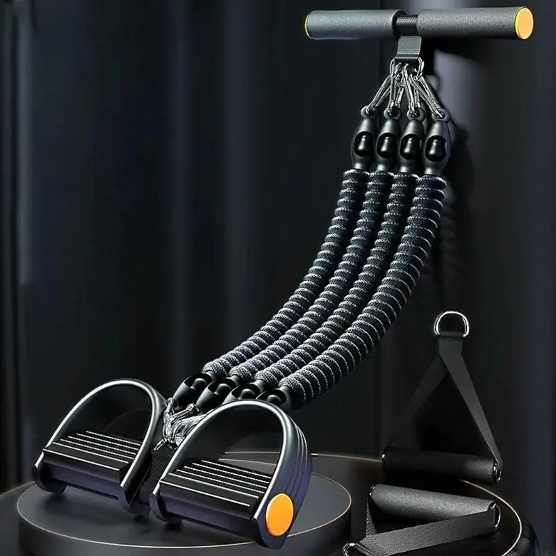 حزام تمارين الكاحل متعدد الوظائف، دواسات القدم القابلة للتنظيم، حزام مقاومة لتمدد الساق، معدات نحت الجسم بالكامل