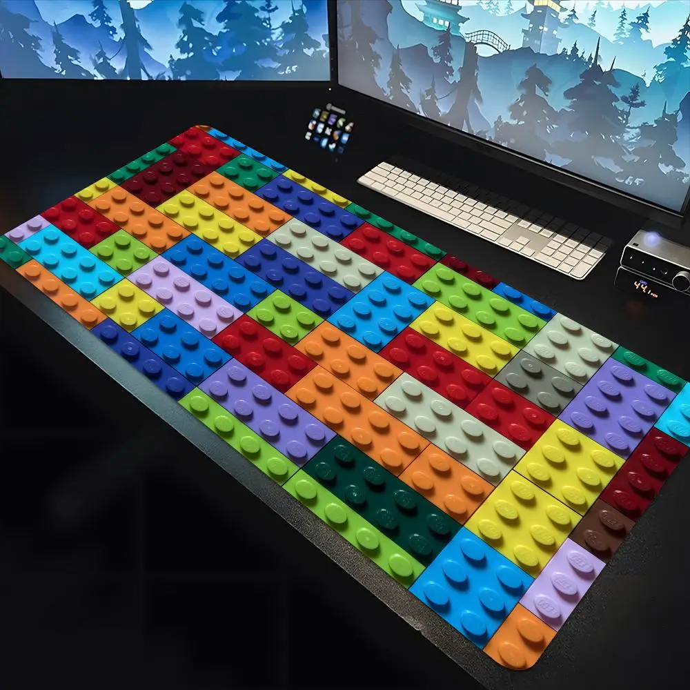 L_LEGOS Game Mouse Pad large keyboard mouse desk pad non-slip rubber gaming mouse pad laptop carpet 800x400mm 600x300 image 3