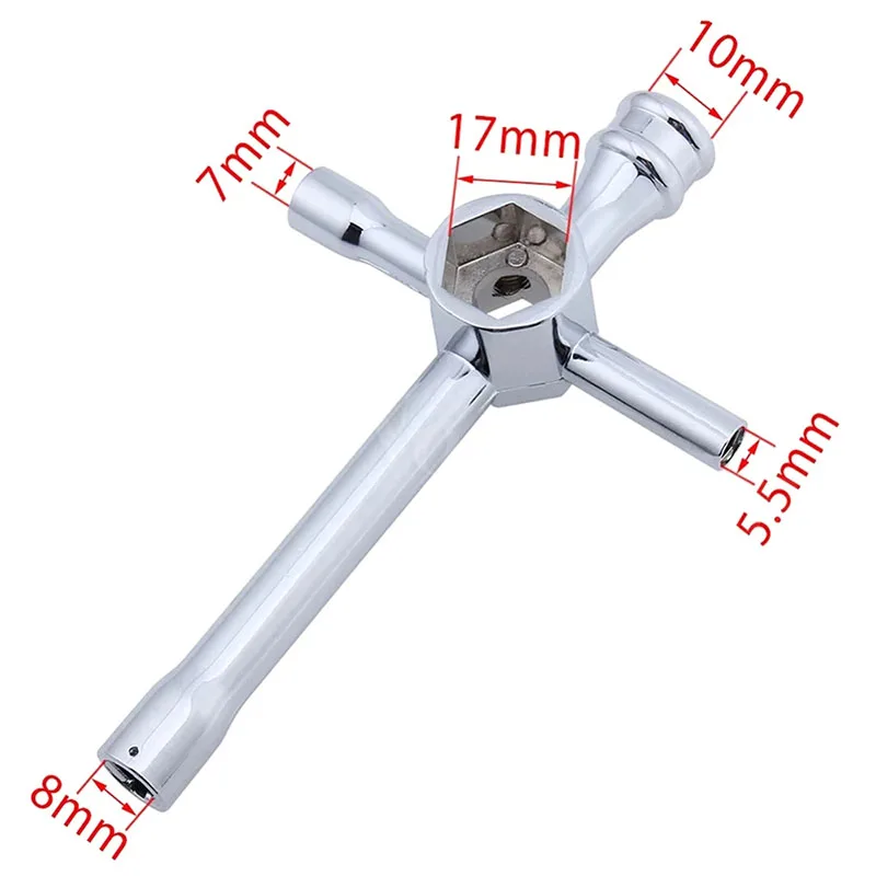 Grand Écrou Hexagonal en Alliage d'Aluminium RC 1/10, Douille de Clé 5.5mm, 7mm, 8mm, 10mm, 17mm, S118 pour HSP, Outils de Modèle de Voiture Télécommandée