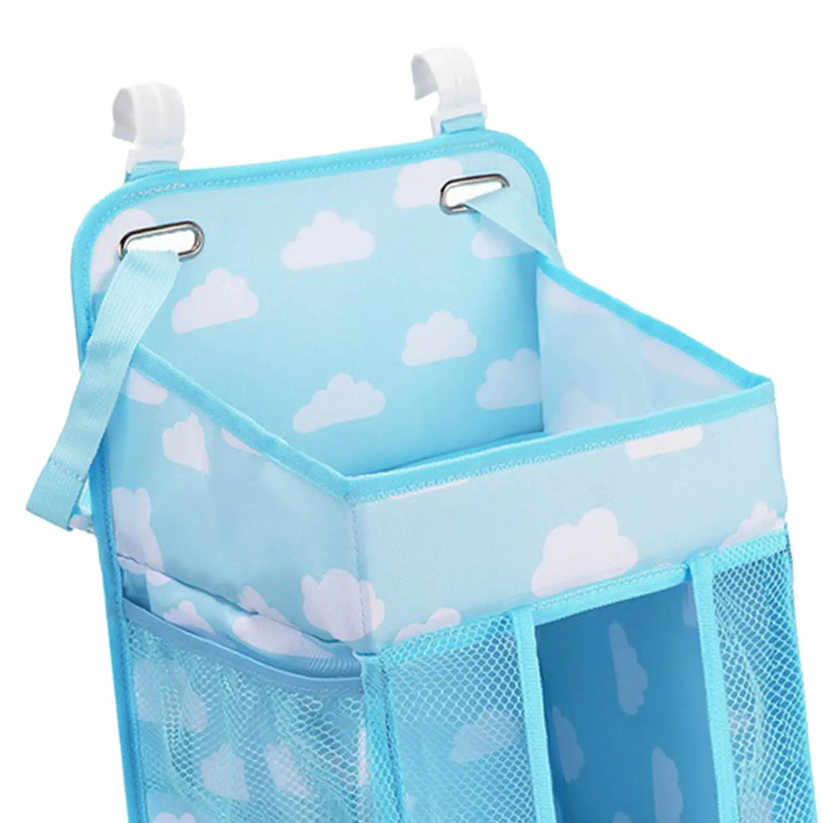 حقيبة بجانب السرير، حقيبة تخزين للتعليق، جيب معلق، ملحقات جيوب قابلة للفصل للأطفال، لمجموعة مفروشات ألعاب جدارية للكلية #5