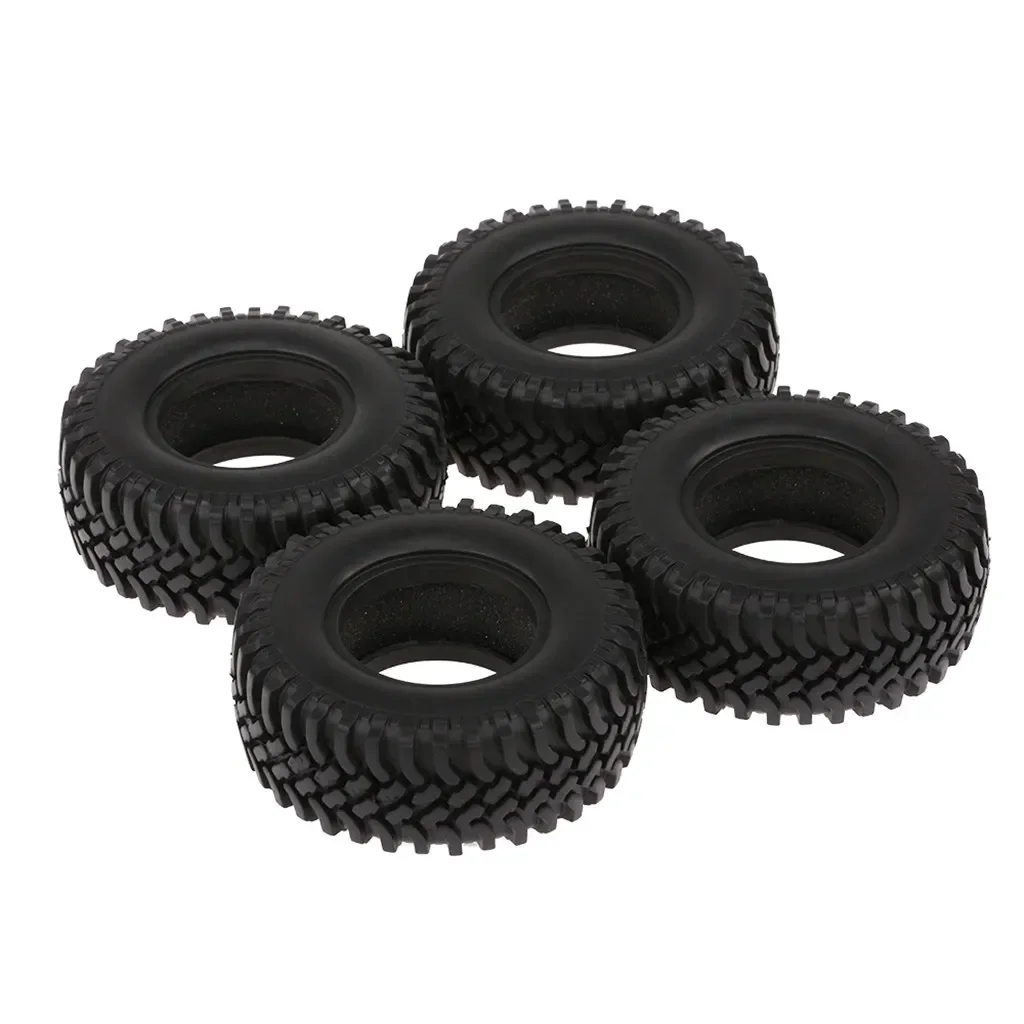 4PCS 100MM Rubber 1.9 Wheel Tires for 1:10 RC Crawler Car Axial SCX10 AXI03007 D90 D110 Tamiya CC01