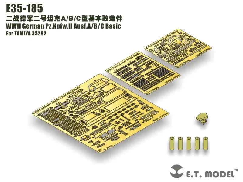 ET Model 1/35 E35-185 Pz.Kpfw.II Ausf.A/B/C Basic Photo Etched Part (No Tank)