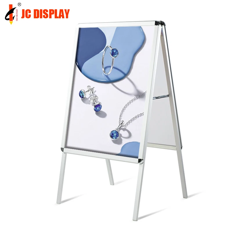 

Customized. vertical advertising traffic sign boards shops poster stand exhibition outdoor display holder floor sign