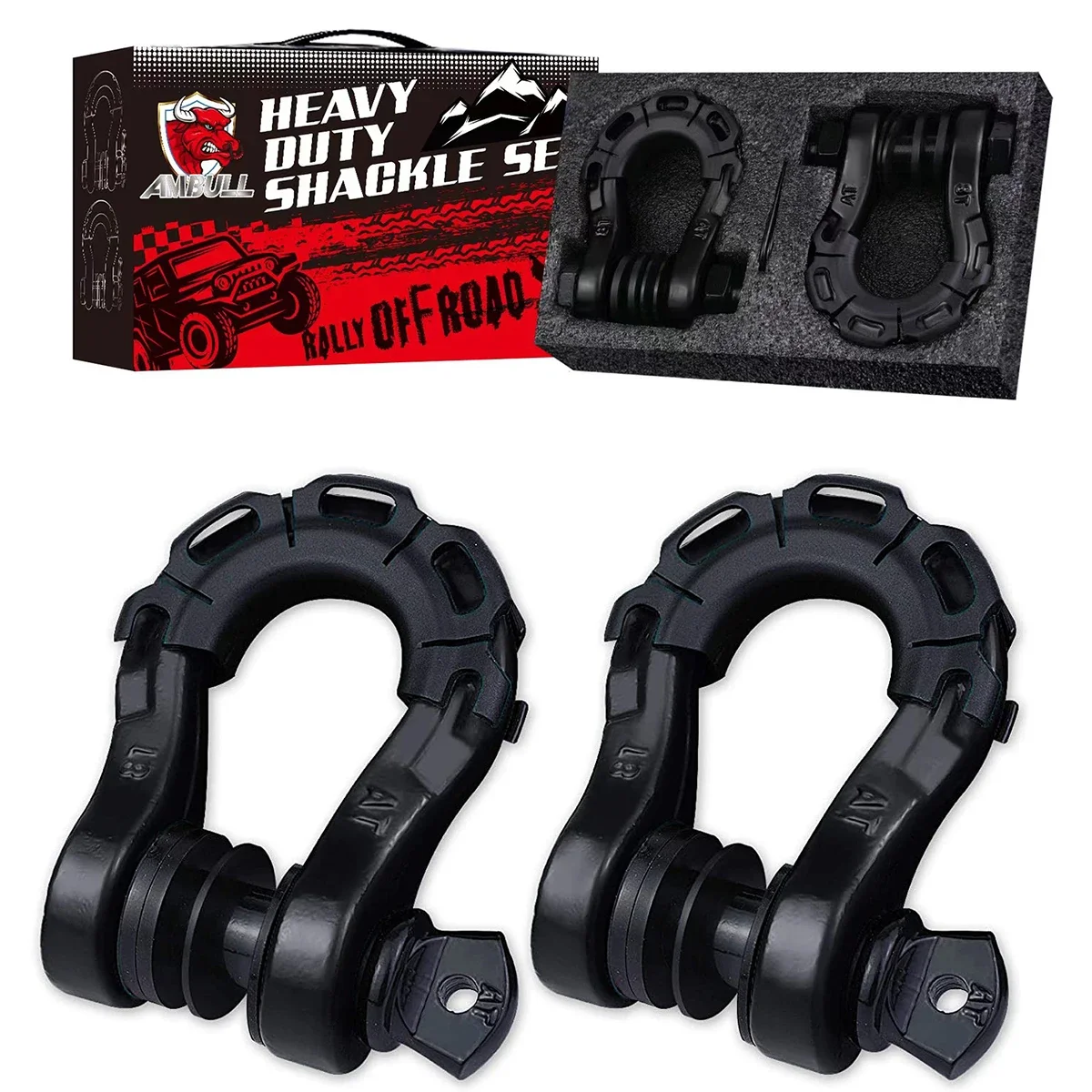 Rigging Hardware 8T Customized Off-Road Towing Bow Mega Shackles 3/4