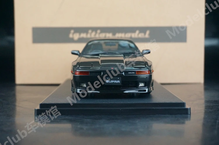IG 1:18 Supra 3.0GT MA70 أسود JDM محاكاة طبعة محدودة الراتنج معدن ثابت سيارة لعبة مجسمة هدية
