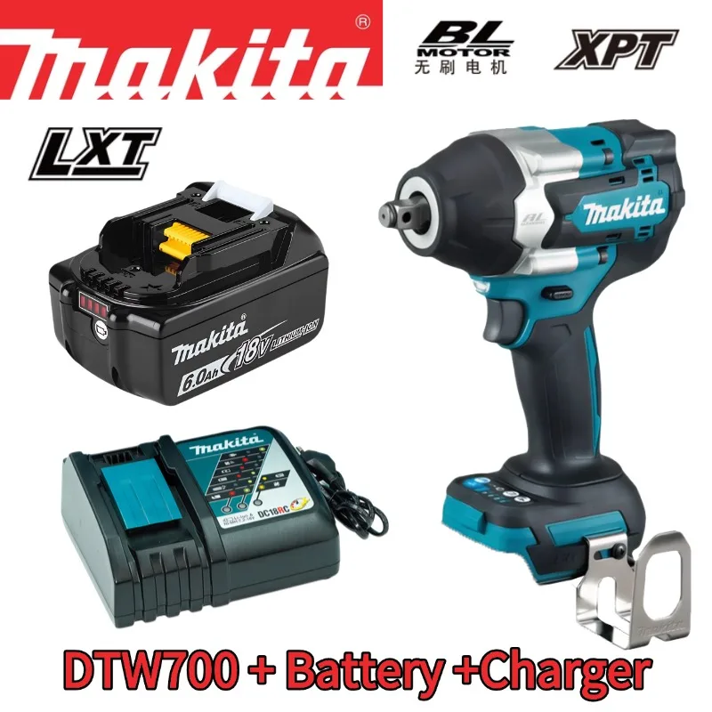 ?️ Originele Makita DTW700 18V LXT Borstelloze Slagmoersleutel 700Nm Hoog Koppel Zware uitvoering voor vrachtwagens & machines ? - afbeelding 1