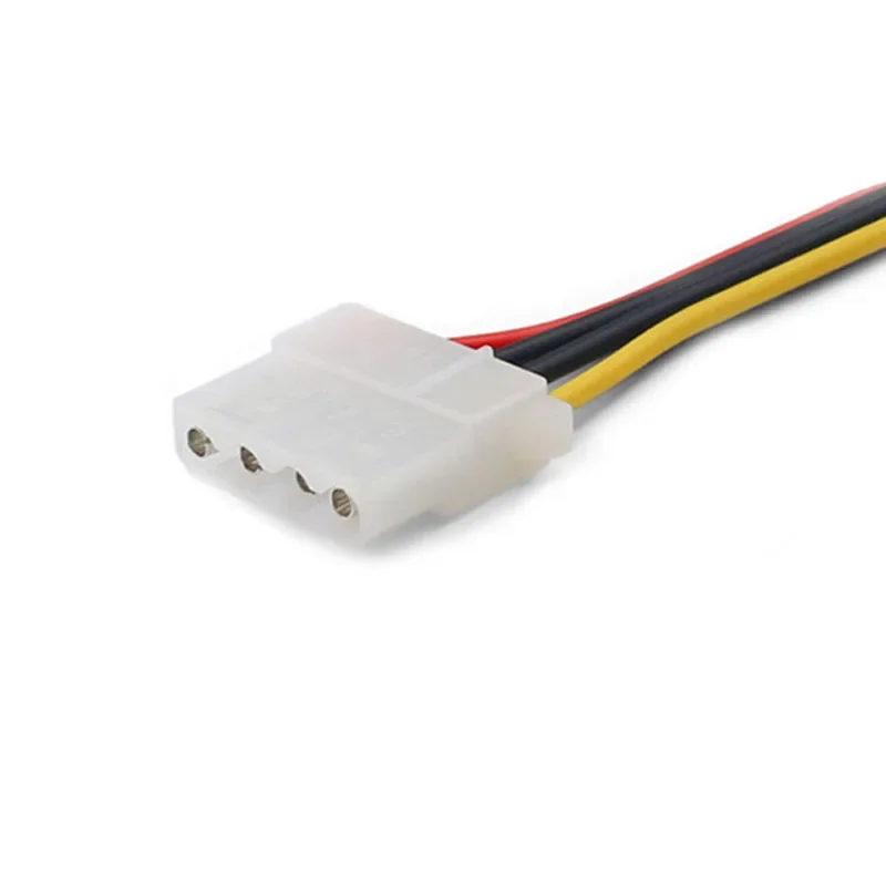 1PCS 15-Pin Sata Male To Molex Ide 4-Pin Female Adapter Extension Power Cord For Computer Optical Drive Connection Power Cord