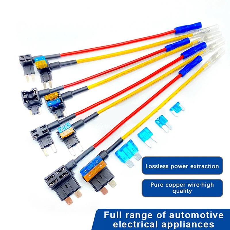 Portafusibile per auto di alta qualità adattatore per rubinetto medio Add-a-circuit Micro Mini fusibile per auto a lama Standard con supporto