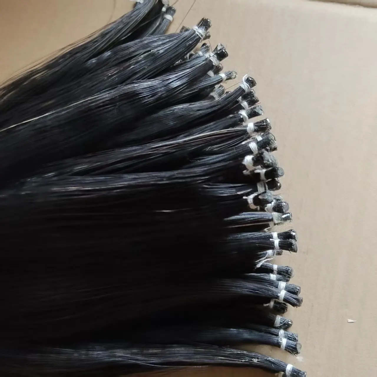 Stallion Horse Tail Hair Violin Bow Hair Black Color 6 grams to 8 Grams Each One