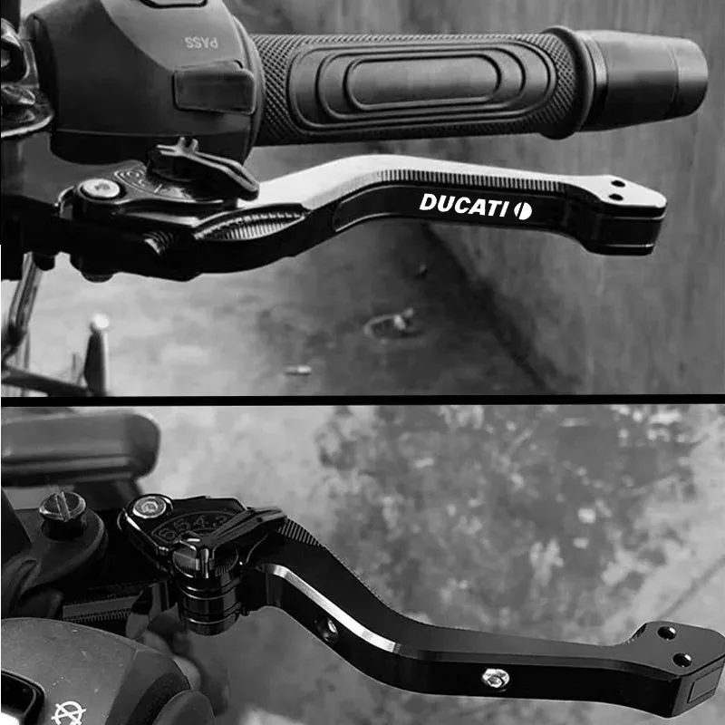 ドゥカティモンスター 937/950/1200 1199 1299 959 パニガーレ V4 V2 ストリートファイターオートバイクラッチブレーキレバーフロントコントロールハンドル