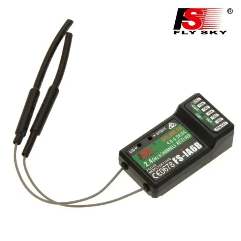 Flysky FS-iA6B 6CH 2.4G Receiver, Dual Antenna, for FPV Drones & Fixed-Wing Planes
