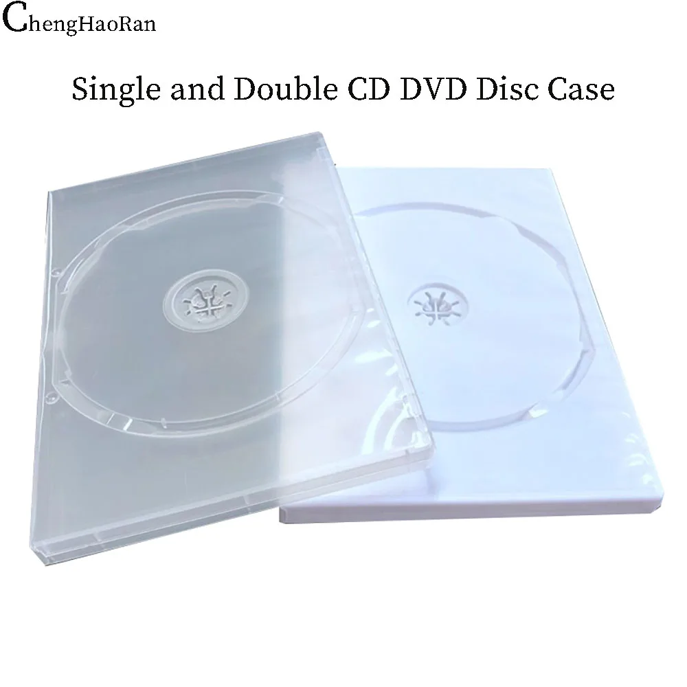 Cheng Haoran 1/5/10PC Transparent Plastic Single Disc Double Disc CD DVD Dedicated Disc Storage Box Disc Shell
