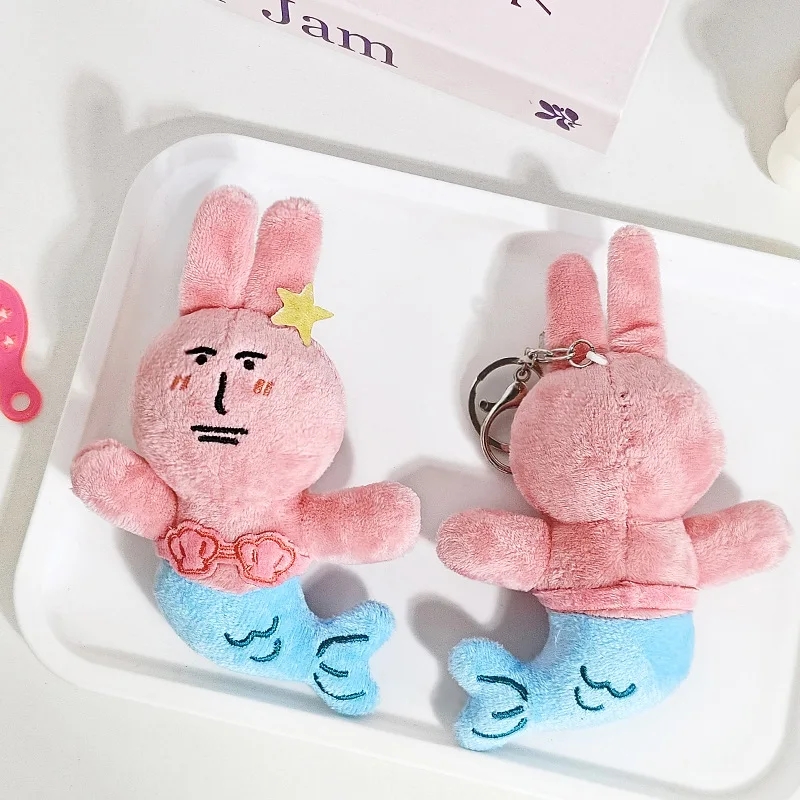 Nieuwe Roze Konijn Angel Zeemeermin Serie Anime Figuren Knuffels Rugzak Hanger Cartoon Decor Kinderen Verjaardagscadeau Speelgoed