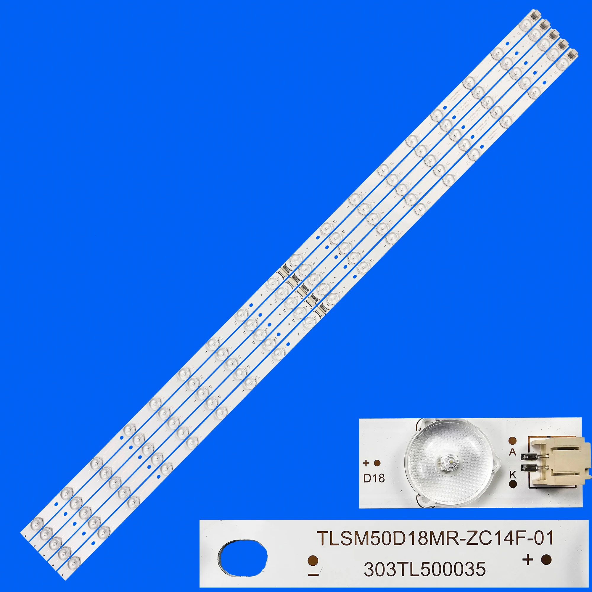 

LED Backlight Strip For Medion MD30864 LE50H6800CU TLSM50D18PL-ZC14F-01 TLSM50D18MR-ZC14F-01 303TL500035