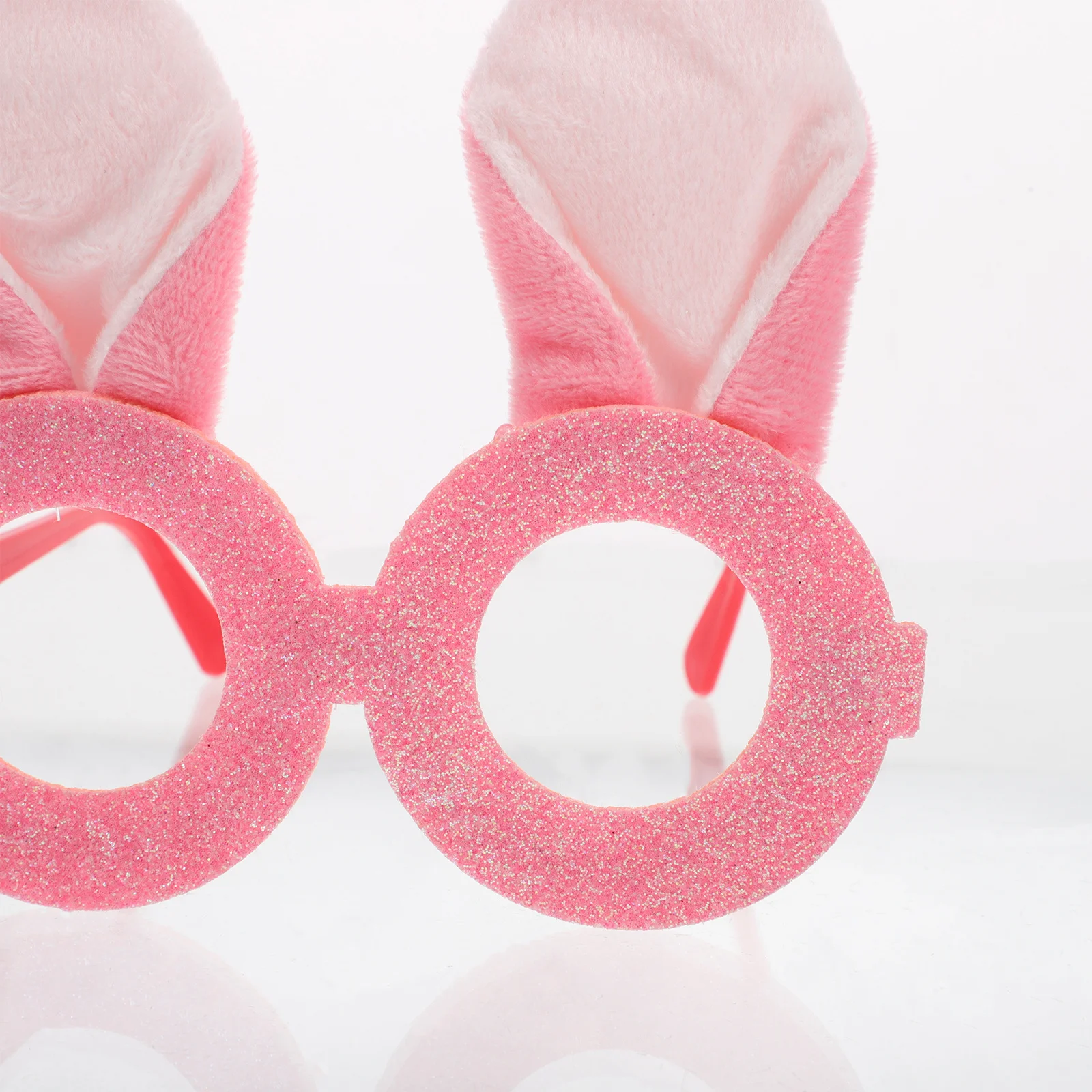 Coelhinho da páscoa óculos quadro glitter orelha óculos crianças festa favores foto adereços acessórios orelhas de coelho óculos quadro