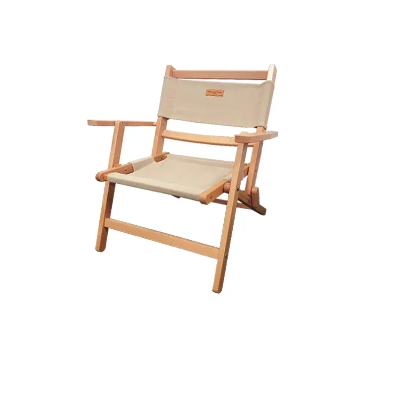 Mountainhiker Foldable Wooden Kermit Chair Folding Camp Chairs Set Wood Beech Folding Camping Chair