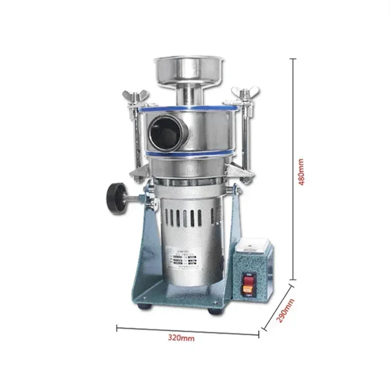 HBM-108 Air Flow Ultrafine Pulverizer 1800W Chinese Herbal Medicine Grinding Machine Electric Grinder Broken Wall Pulverizer