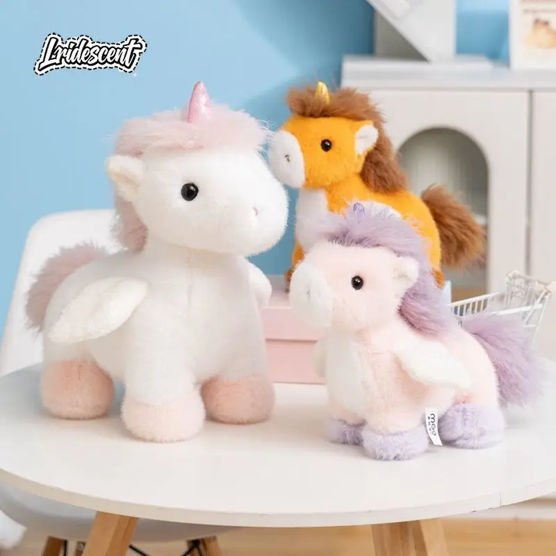 

Мягкая игрушка-единорог Пегас, милый пони, плюшевая кукла, кавайная мягкая игрушка, подарок на день рождения для девочек, декор для дома