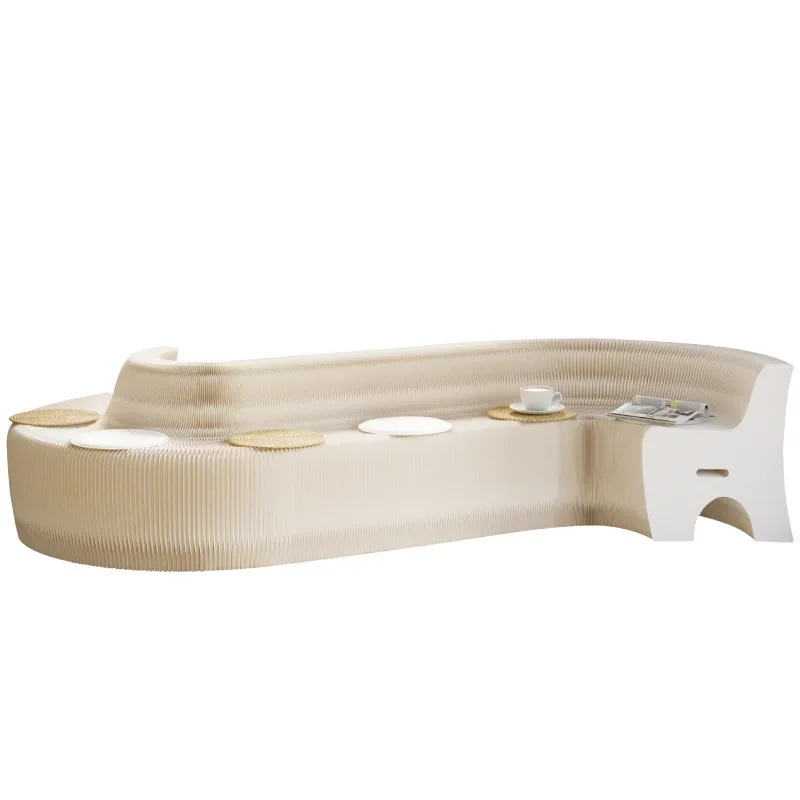 

Organ backrest sofa foldable storage length adjustable creative variety low-key elegant paper stool
