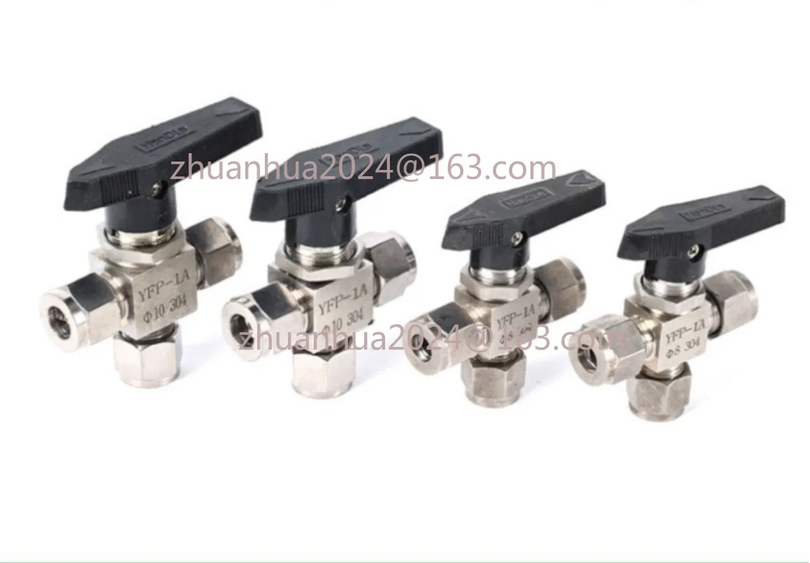YFP-1A مقاومة الأحماض 304 316 الفولاذ المقاوم للصدأ 3 طريقة الكرة صمام 6 8 10 12 14 16 18 مللي متر 1/8 1/4 3/8 1/2 أنبوب صمام اغلاق
