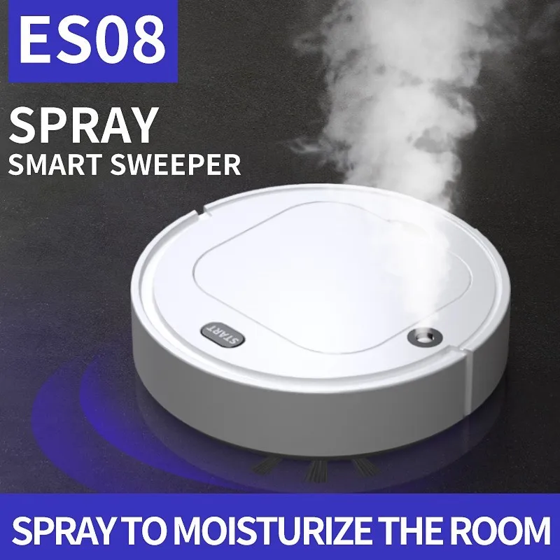 

USB Smart spray sweeping robot Mobile humidifying vacuum cleaner Lazy household cleaning machine mopping machine