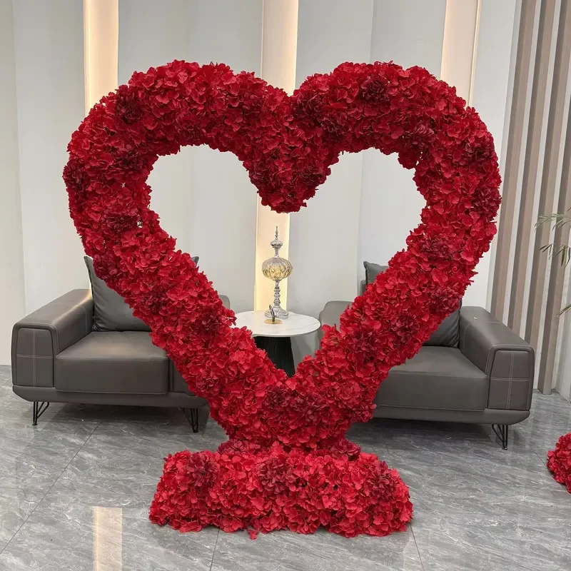 Heart Shaped Floral Arrangement, Wedding Background, Stage Placement,celebration Flower Wall Factory Direct Supply, Wholesale