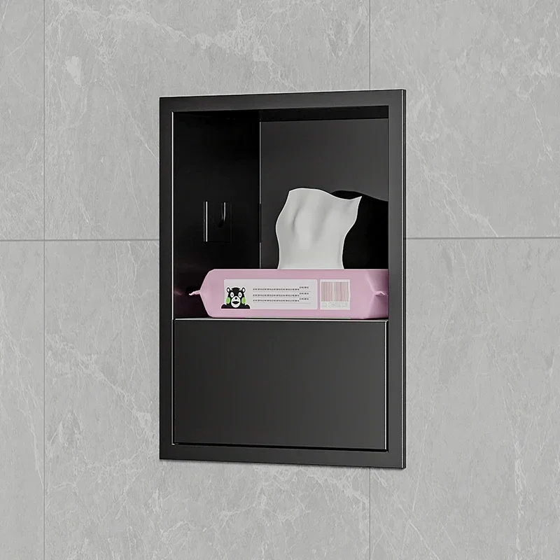 

Bathroom Niche Stainless Steel Embedded Storage Rack Toilet Toilet Niche Bathroom Tissue Holder Closet