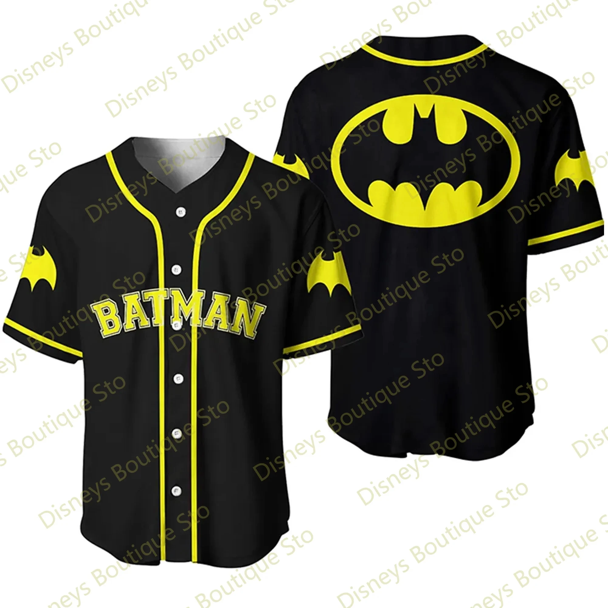 2024 New Arriavl Batman Dark Knight Gotham Baseball Jersey Casual Vacation Sports Outfits Oversized Baseballs Shirt