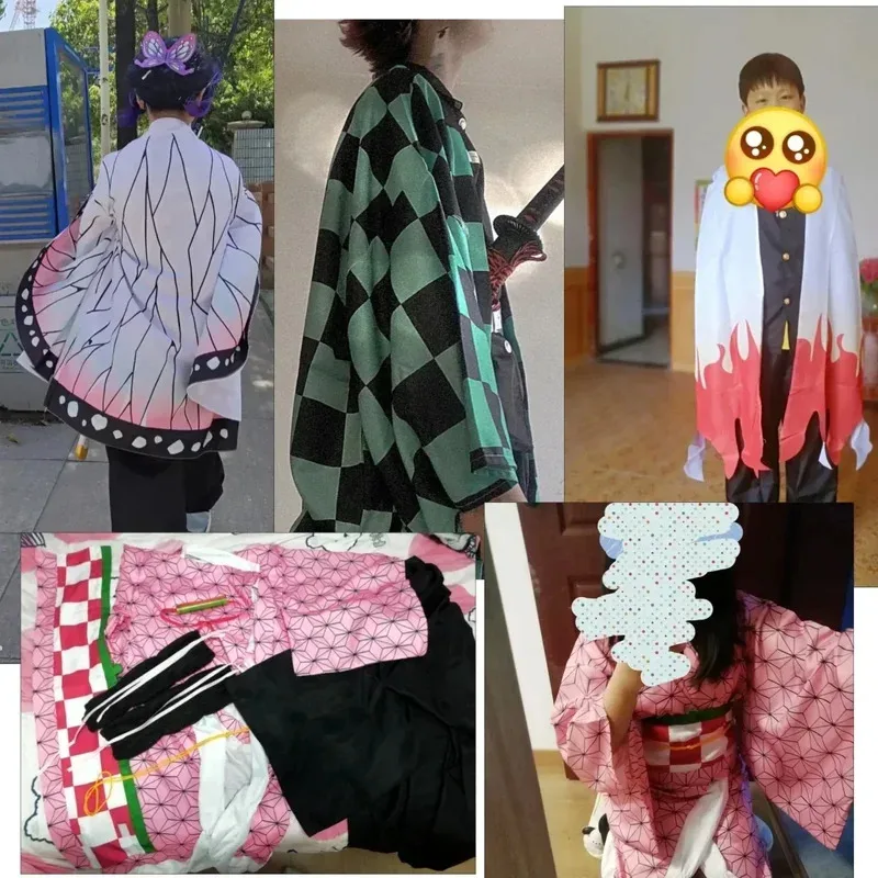 Anime Cosplay Costumes, Kimono Everak n, Women, Adult, Men, Children, Wig, Uniform, Clothing, Nezuko ShISA, Bu Mitsuri