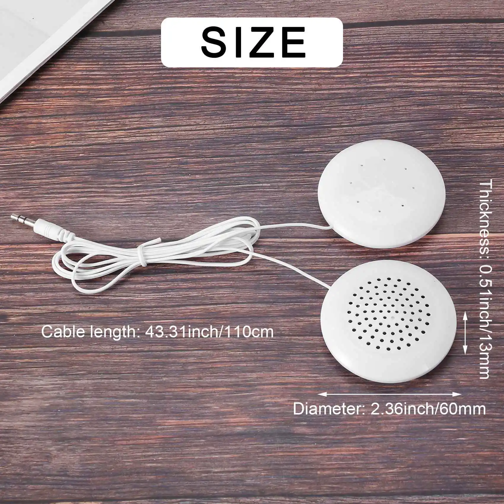 Mini altavoz universal con almohada para el cuello con enchufe de 3,5 mm para iPhone para iPod MP3 MP4 Player