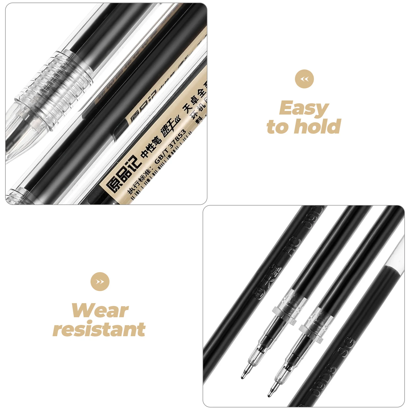 

12Pcs Neutral Pens Full Needle Gel Point Ink Pens Student Writing Tools Efficient Writing Supplies