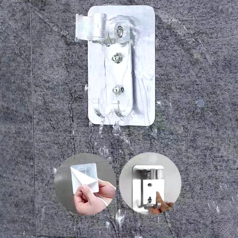Stainless Steel bidet sprayer set kit for Toilet metal Hand Bathroom shower head Handheld no drill wall holder self cleaning
