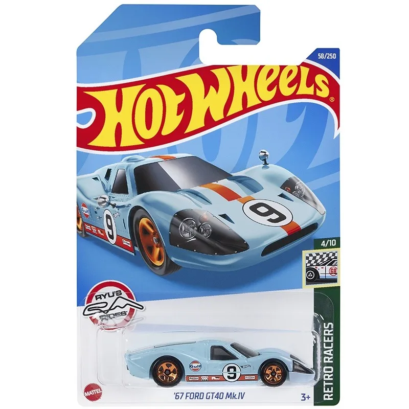 HOT WHEELS 1:64 67 FORD GT40 MK IV Collection die cast alloy car model decoration gift