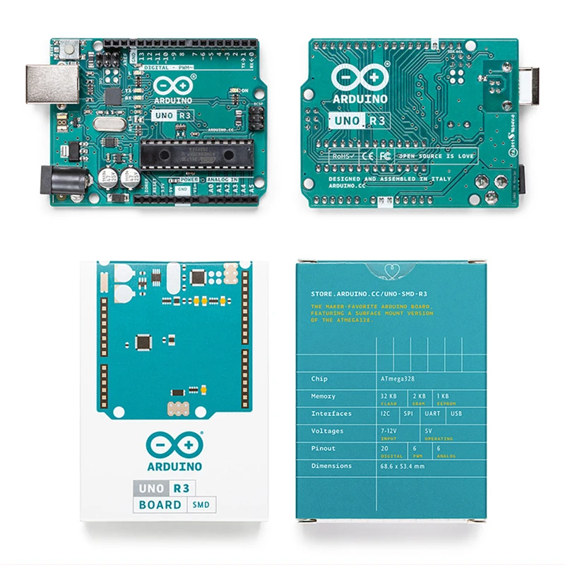 New original Genuine Italy Arduino UNO R3 Development board kit Programming learning motherboard kit
