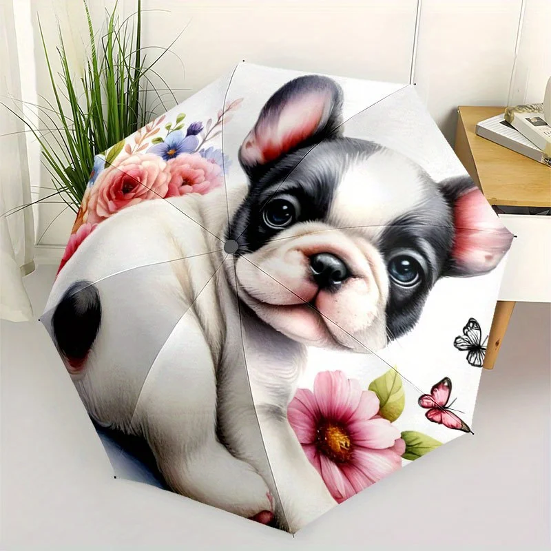 

Зонт из 8-спицевой железной проволоки повышенной прочности 2 Bulldog | Идеально подходит для использования на открытом воздухе, пляжных поездок, складной, с автоматическим открыванием, в повседневном и модном стиле.