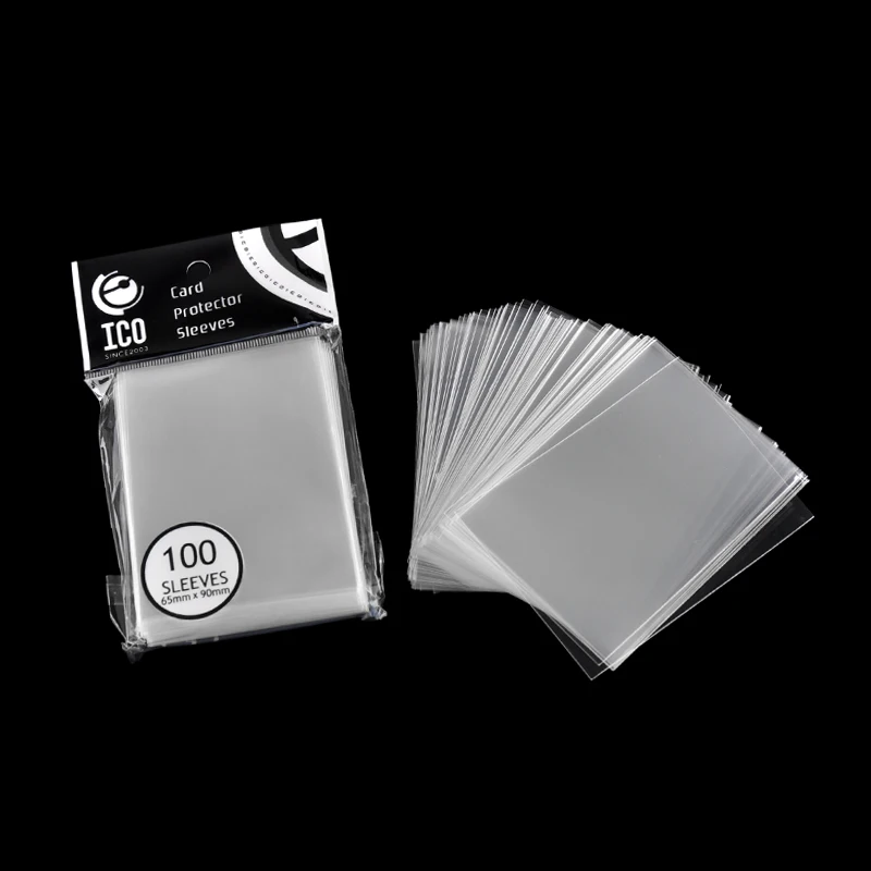 65x90mm Opp Transparent Antimagnetic Waterproof Card Sleeve Card Protective Sleeve Magic Tarot Outdoor Game Card 100 Pieces/Pack