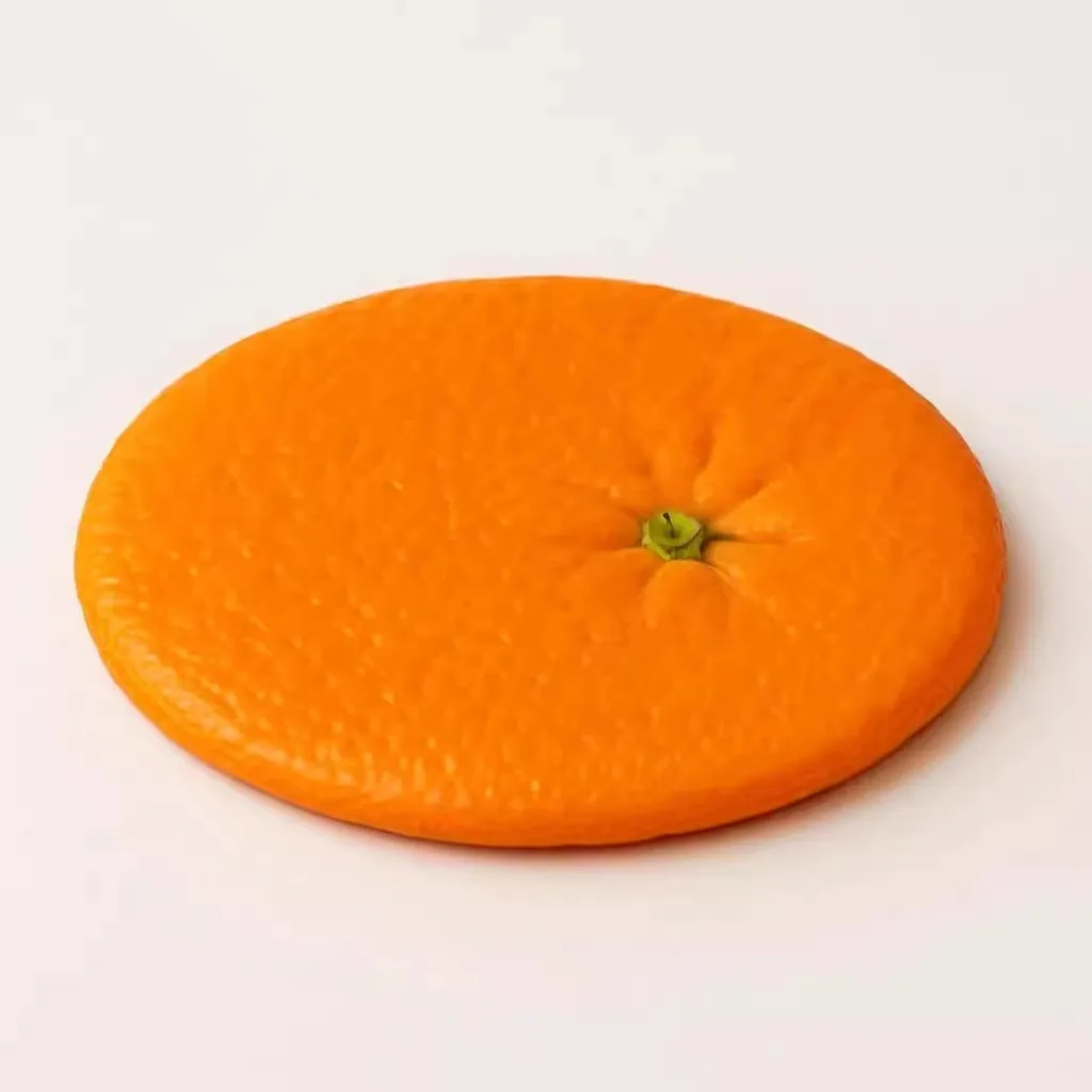 Mat Creative Cute Orange Coaster Simulated Fruit Thermal Insulation And Anti Scalding Coaster Desktop Decoration Mat Fashionable
