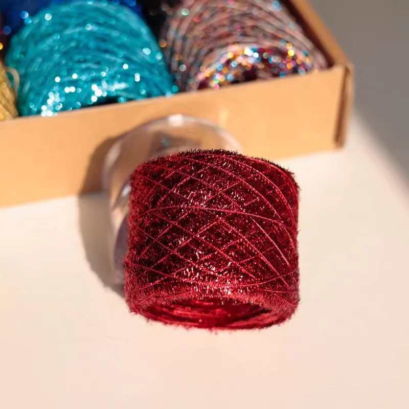 

Пряжа для вязания и рукоделия 500 г: для заколок, кукольной одежды, вязания, рукоделия, специальные нити, стеклянная пряжа, блестящая шелковая нить