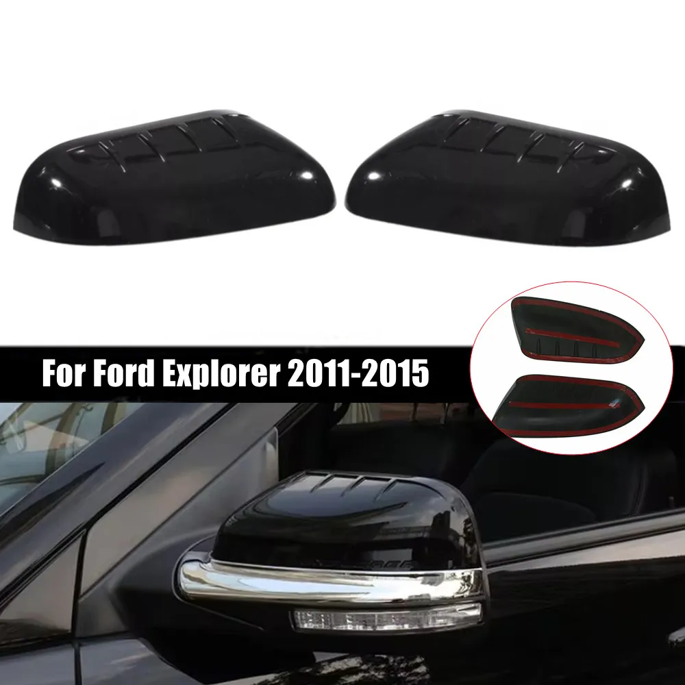 For Ford Explorer 2011 2012 2013 2014 2015 ABS Chorme Car Rearview Side Mirror Cover Wing Cap Exterior Door Housing Shell Trim