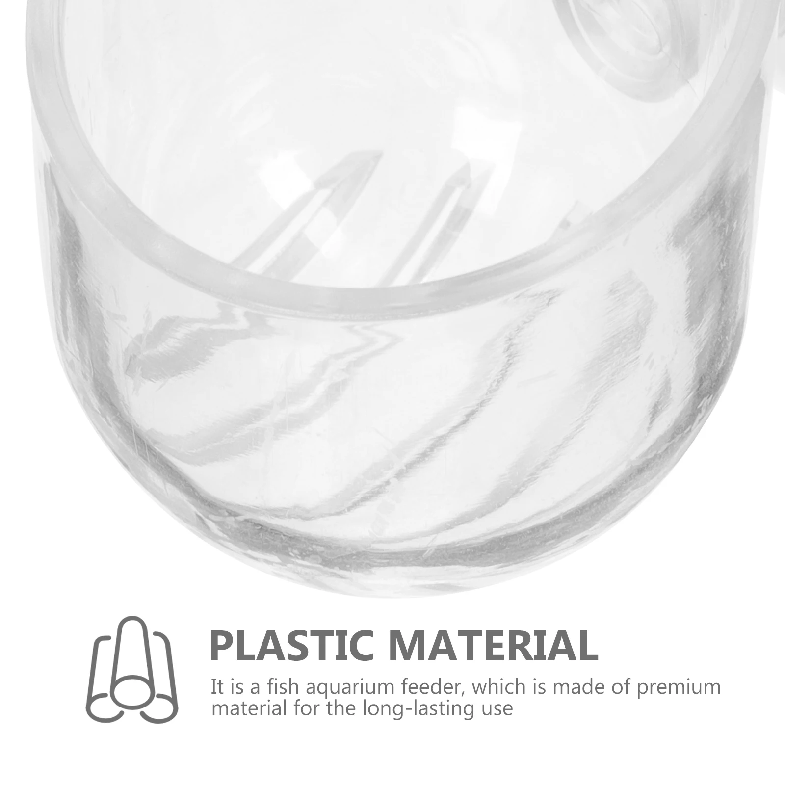 

4Pcs Water Grass Planting Cup Acrylic Fish Feeder for Freshwater Aquariums Suction Cup Design Non-Slip Fish Tank Feeding