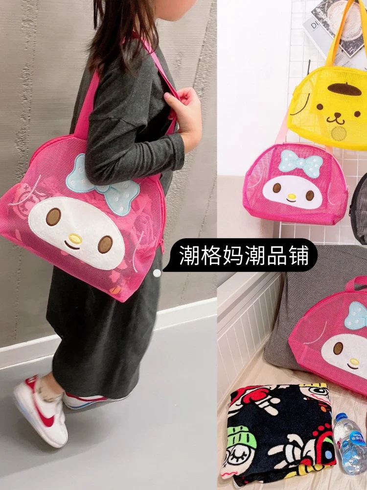 Sanrio My Melodie Hello Kitty Kuromi Pochacco Boodschappentassen Opbergtas Grote Capaciteit Zwemfitness Sporttas Voor Vrouwen