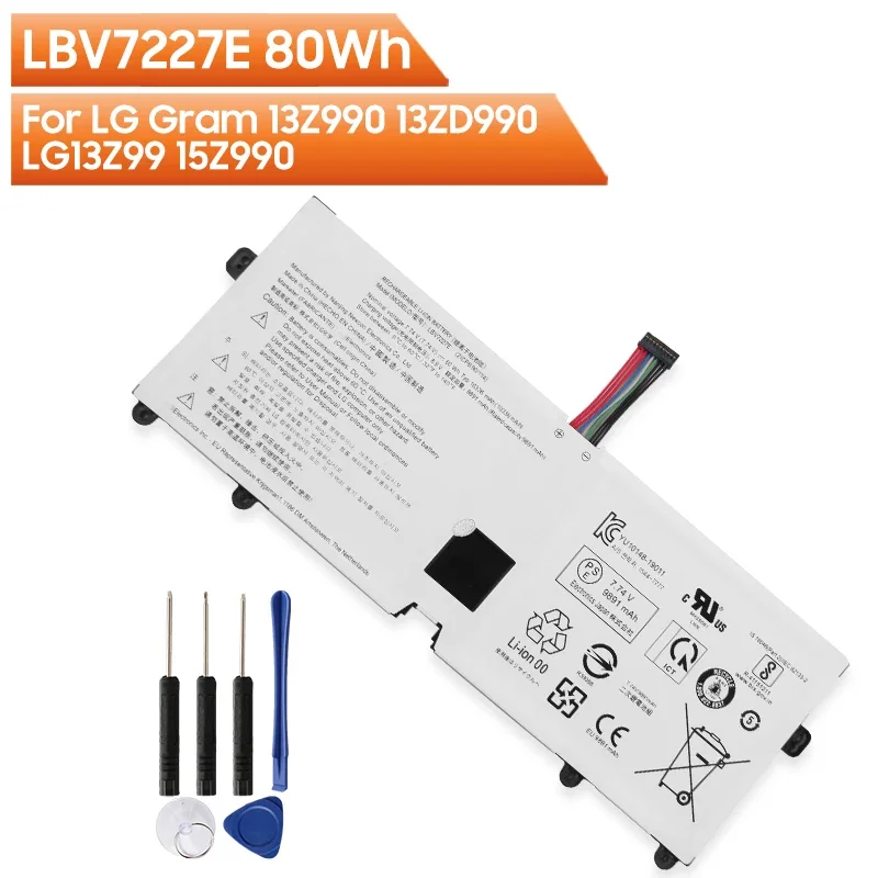 

Original Battery LBV7227E For LG Gram 13Z990 13ZD990 LG13Z99 15Z990 15ZB990 15ZD990 LG15Z99 17Z990 17ZB990 17ZD990 17Z99