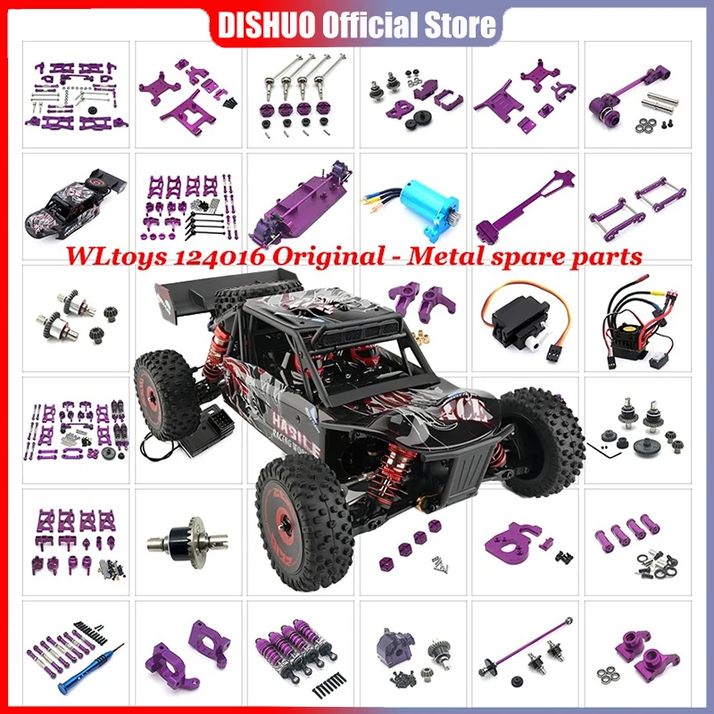 

WLTOYS 144001 144002 124016 124016 124017 124019 Metal Retrofit RC Accessories Set Rc Cars for Adults Rc Crawler Parts