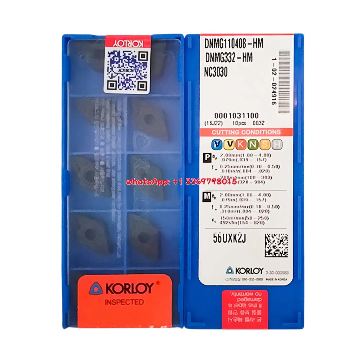 

KORLY 100% Original DNMG DNMG11 DNMG15 DNMG110404 08 DNMG1504 04 08 DNMG1506 04 08 16 -HF HM GR NC3020 NC3030Turning Inser 10pcs
