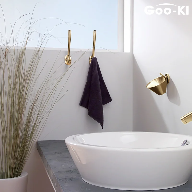 Goo-Ki Hangers Hook Zinc Alloy Wall Hook Bronze Cloth Coat Bag Hat Hanging Hooks Bathroom Kitchen Anitque Racks with Screws