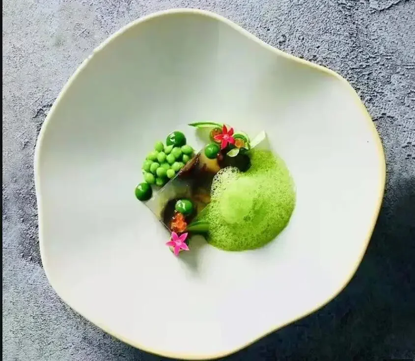 

Nordic Restaurant Creative Ceramic Tableware Hotel Pasta Salad Plate Party Dessert Cake Plate Home Kitchen Decoration Plate
