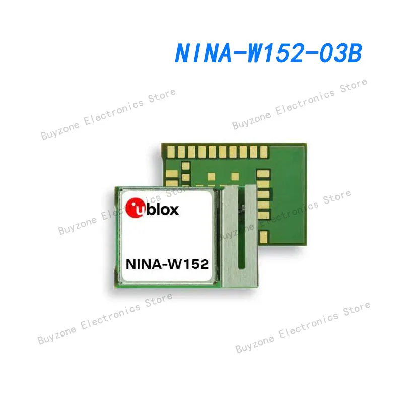 NINA-W152-03B-Módulo multiprotocolo, seguro, industrial, Wi-Fi, Bluetooth, u-connectxpress, software y antena interna