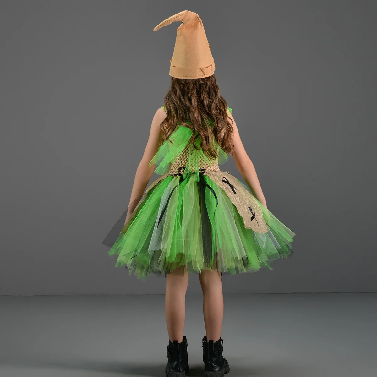Disguise Oogie Boogie Cosplay Child Girls Tutu Dress Movie Nightmare Then Christmas Stage Costume Kid Role Play Fancy Cloth
