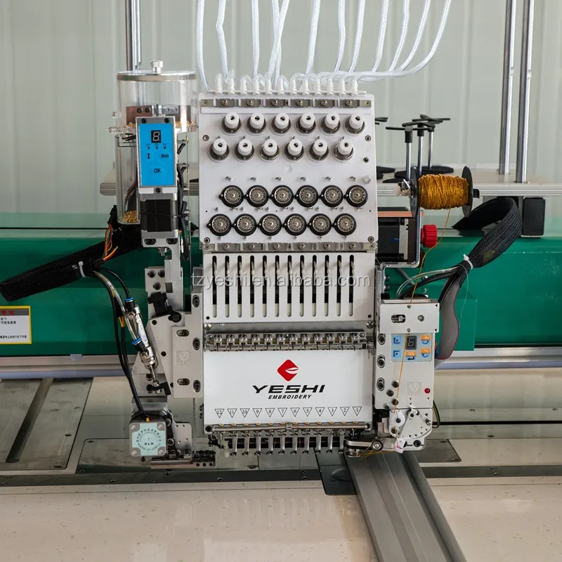 Yeshi Digitized Latest Industrial High Quality Single Head Hat-flat-bead Computerized Embroidery Machine Multi Embroidery 160