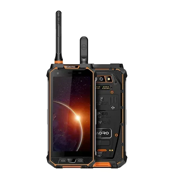 AORO M5 Android 4G IP68 DMR UHF Vhf Radio Waterproof Rugged Cell Phones Woki Toki Digital Mobile Phone With Walkie Talkie